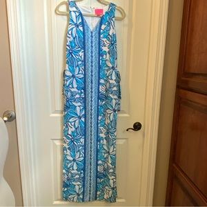 Lilly Pulitzer maxi romper dress, Coronado crab, lobster, sz 00